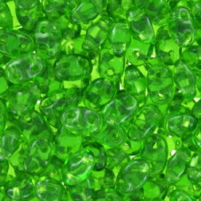 Matubo MiniDuo Perlen 4x2.5mm Transparent - chrysolite